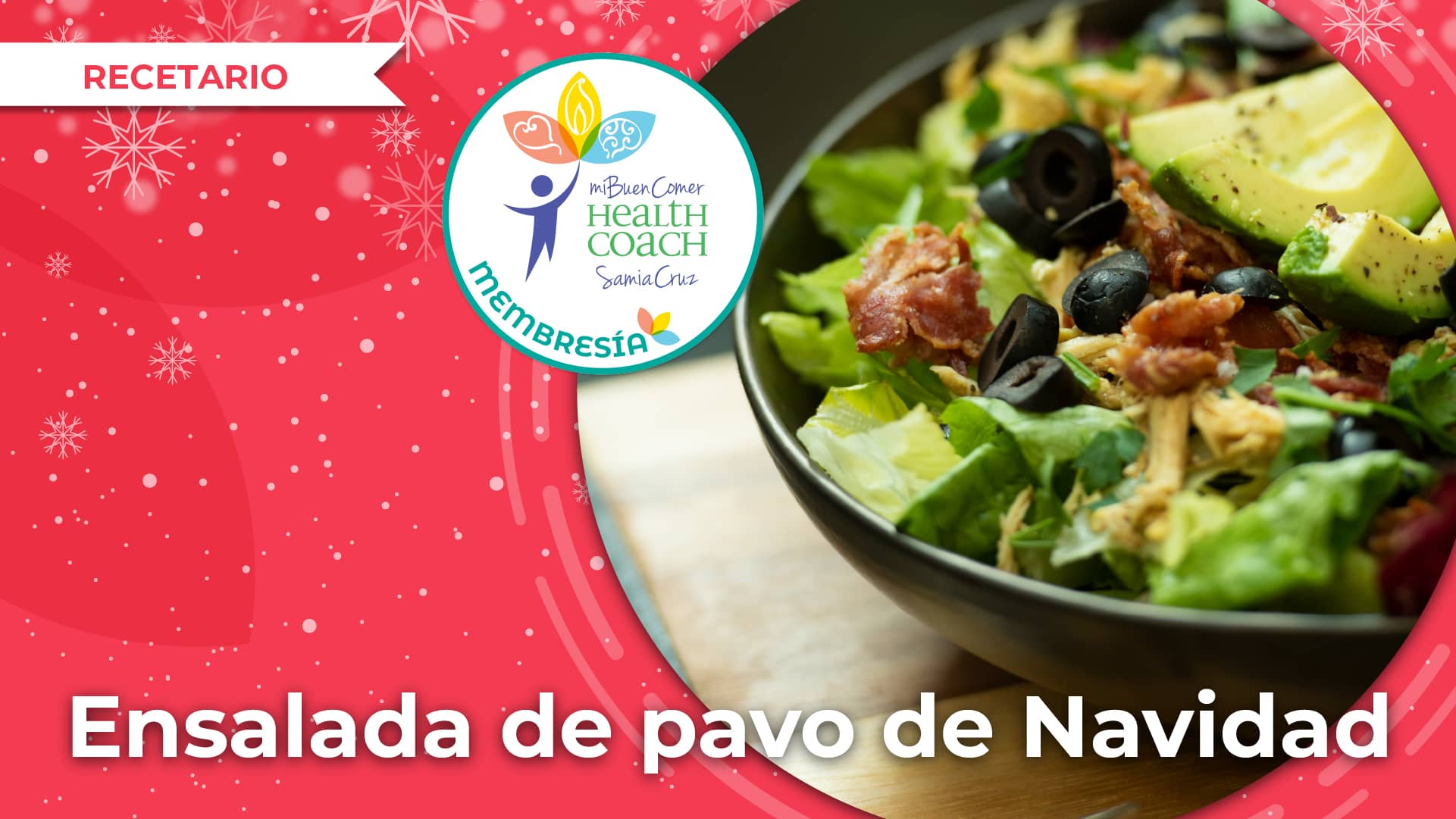 Ensalada de pavo de Navidad